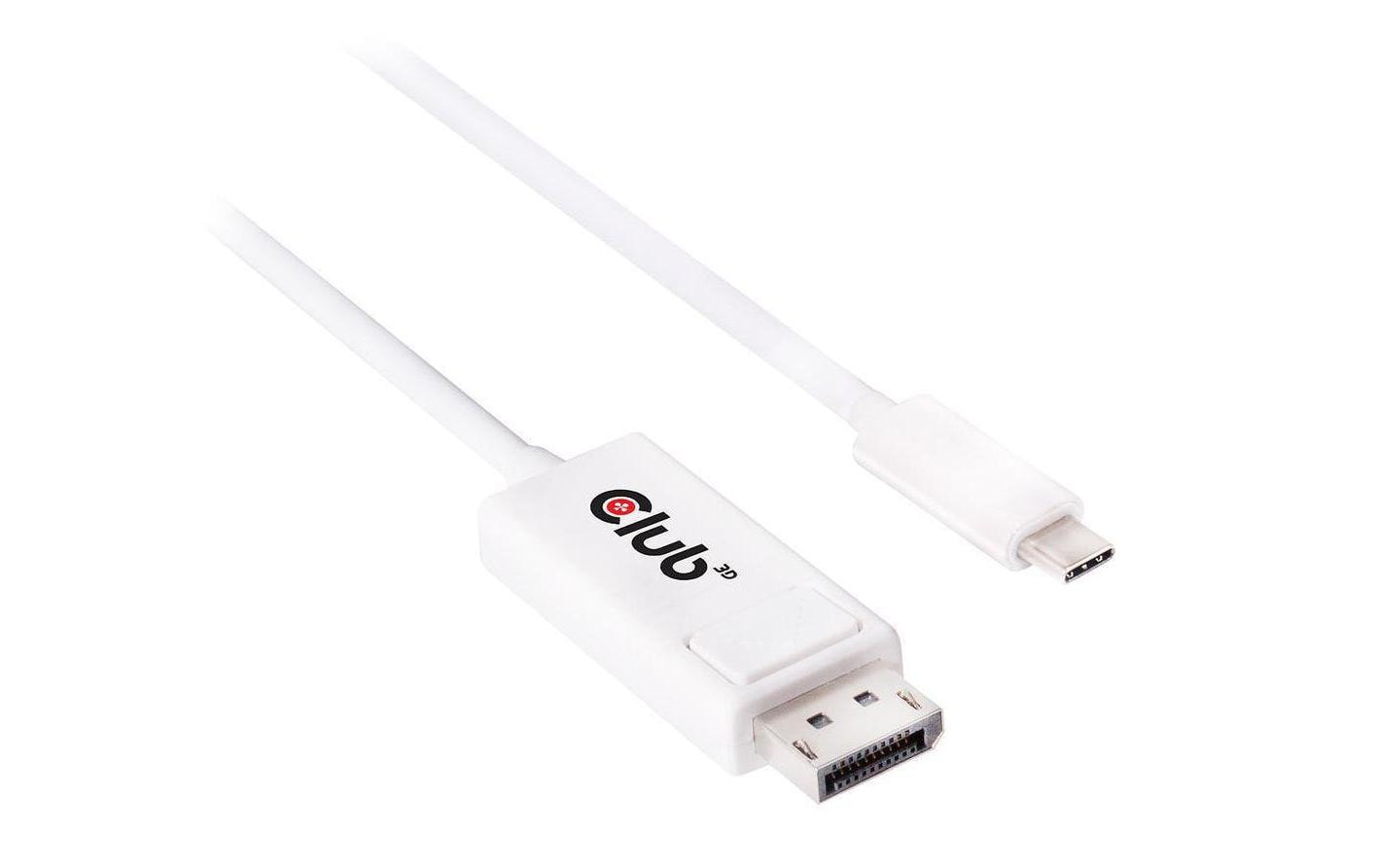 Club 3D, USB 3.1 Typ C auf DP 1.2 UHD Kabel, 1.2 Meter