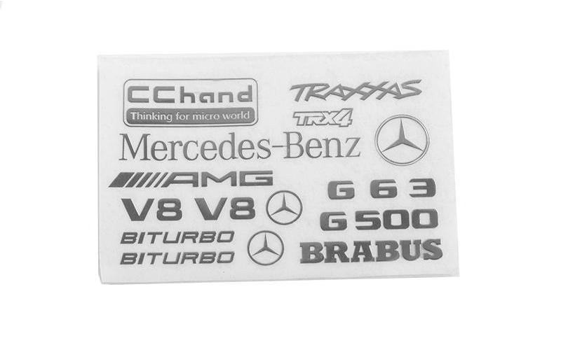 RC4WD Steel Logo Decal Sheet TRX-4 G500