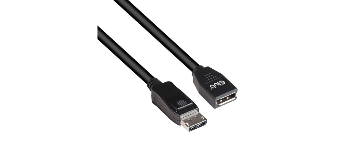 Club 3D, DisplayPort 1.4 HBR3 8K60Hz Verlängerungskabel, 2.0 Meter, bidirektion.