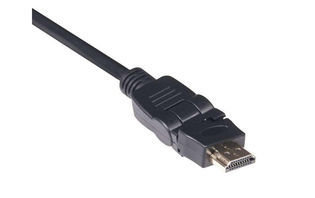 Club 3D, HDMI2.0 4K60Hz UHD Kabel 360° drehbar, 2.0 Meter