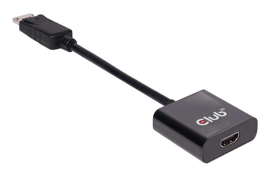 Club 3D, Adapterkabel DP 1.2 auf HDMI 2.0 L= 150 mm