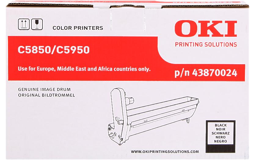 Bildtrommel schwarz zu OKI C5850/5950 Lebensdauer ca. 20000 Seiten, 43870024