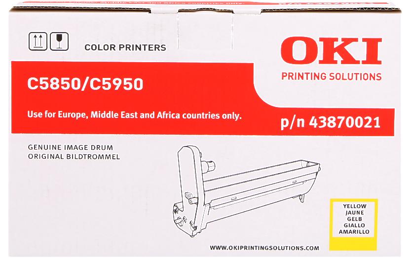 Bildtrommel yellow zu OKI C5850/5950 Lebensdauer ca. 20000 Seiten, 43870021