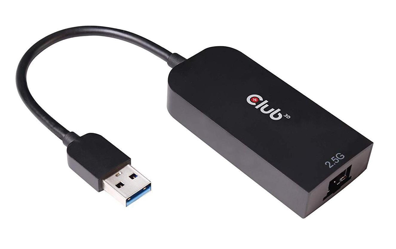 Club 3D, USB 3.2 Gen1 Typ A auf RJ45 L= 240 mm