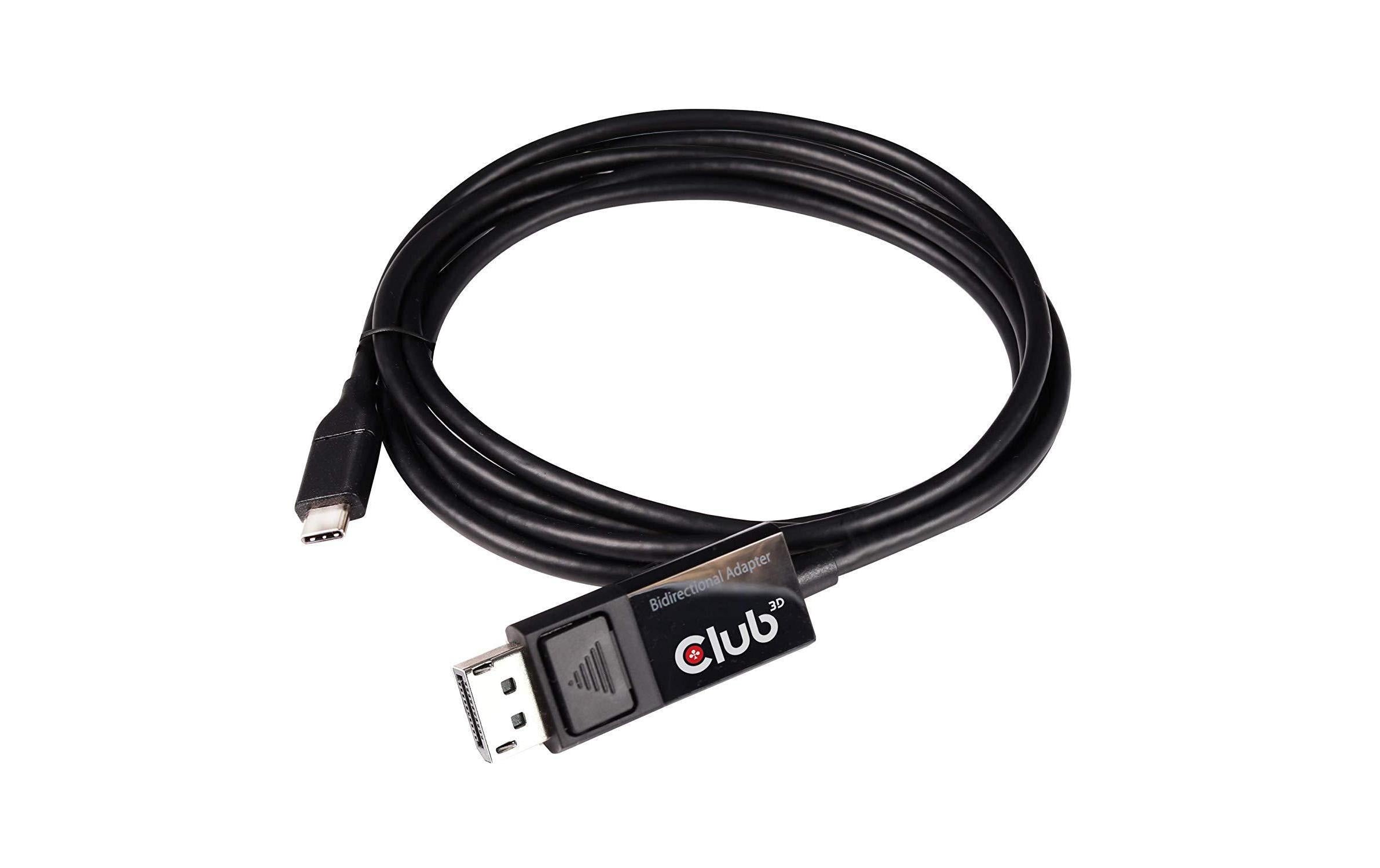 Club 3D, USB Typ C auf DP 1.4 8K60Hz Kabel, 1.8 Meter