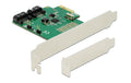 Delock 2x SATA PCI-Ex1 RAID-Karte inkl. Low Profile Soltblech, ASM1061R