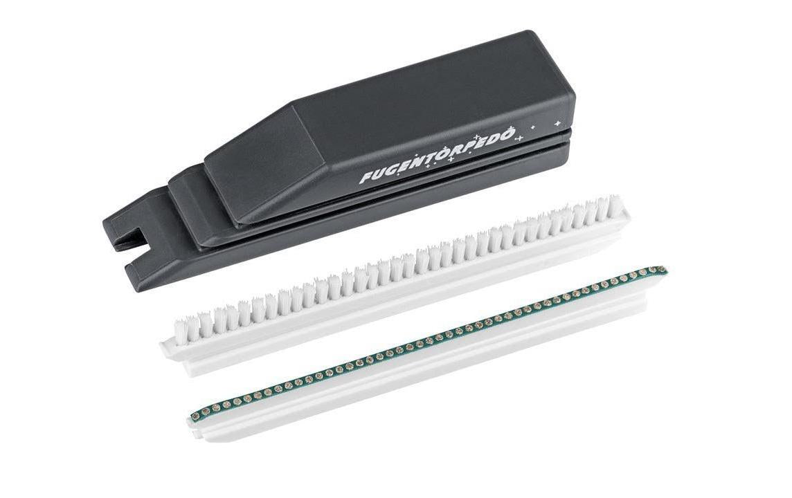 Fugentorpedo Basis-Set 3-teilig Griff,Schleifsteg 3mm, Fugenbürste