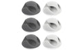 Delock Kabelhalter, TPR, selbstkl. 6 Stück, weiss, grau, D. 6 mm