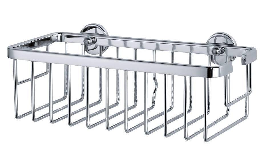 Tesa Aluxx Ablagekorb einstöckig, M Aluminium verchromt