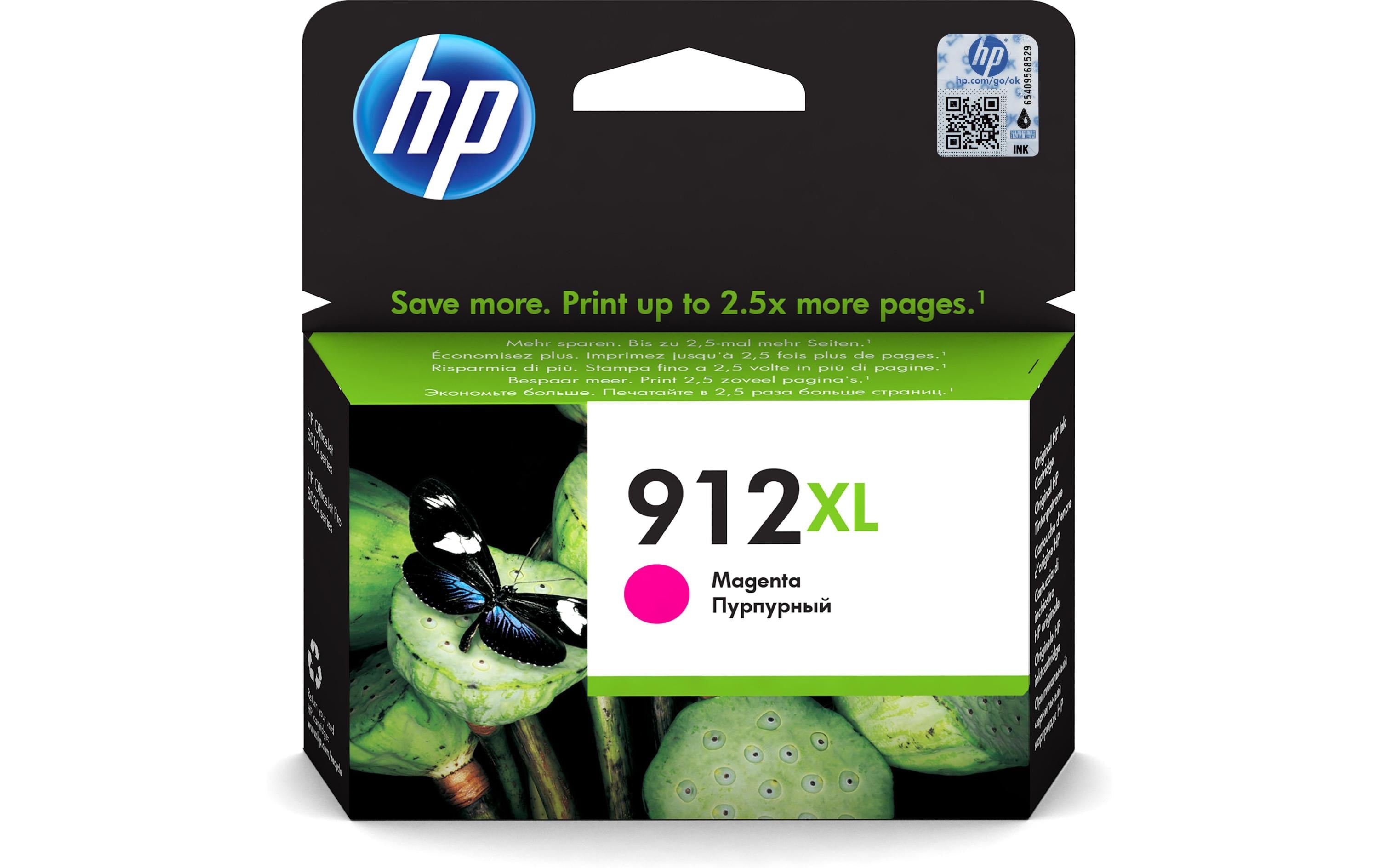 HP Tinte Nr. 912XL - Magenta (3YL82AE) Seitenkapazität ~ 825 Seiten