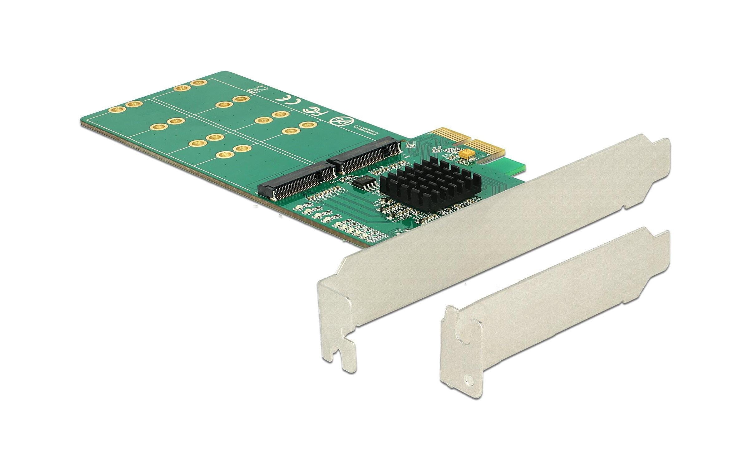 DeLock PCI-Express-x4 SATA Kontroller 4x M.2 SATA basierend, Onboard Kontroller