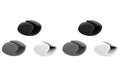 Delock Kabelhalter Clip Set, ABS 6 Stück, weiss, grau, schwarz,  D. 14 mm