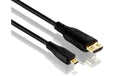 PureInstall, MICRO HDMI Kabel, 2.00m Beidseitig konfektioniert Premium HDMI DIY