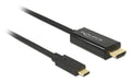 Delock USB-C - HDMI Kabel, 2m Schwarz, Auflösung bis 3820 x 2160 @ 30 Hz