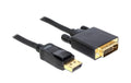 Delock DisplayPort - DVI-D Kabel, 5m schwarz, Auflösung bis 1920 x 1200 @ 60 Hz