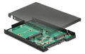 Delock M.2 oder mSATA zu SATA Adapter 2.5" Gehäuse 9.5mm, M.2 muss SATA basieren