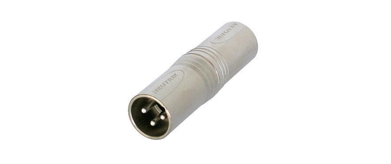 Neutrik NA3MM, Adapter XLRm auf XLRm