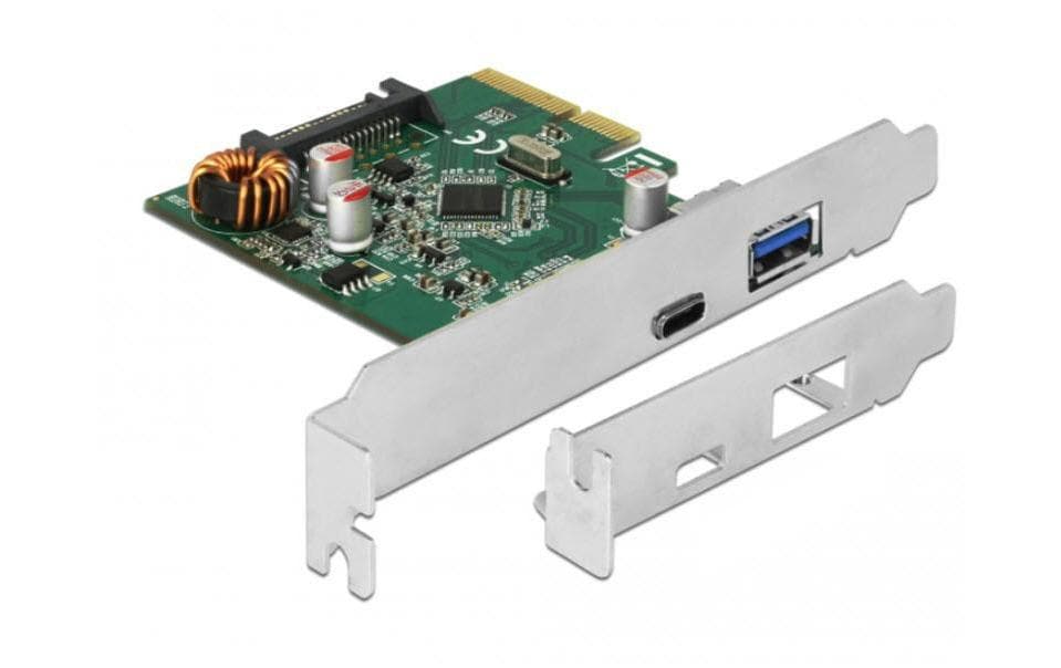 Delock PCIe 1x USB-Typ-C, 1x USB-A