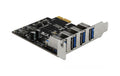 Delock PCI Express Karte 4x USB Typ-A USB 3.0