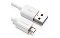 DeleyCON USB2.0-Kabel A-MicroB: 15cm weiss