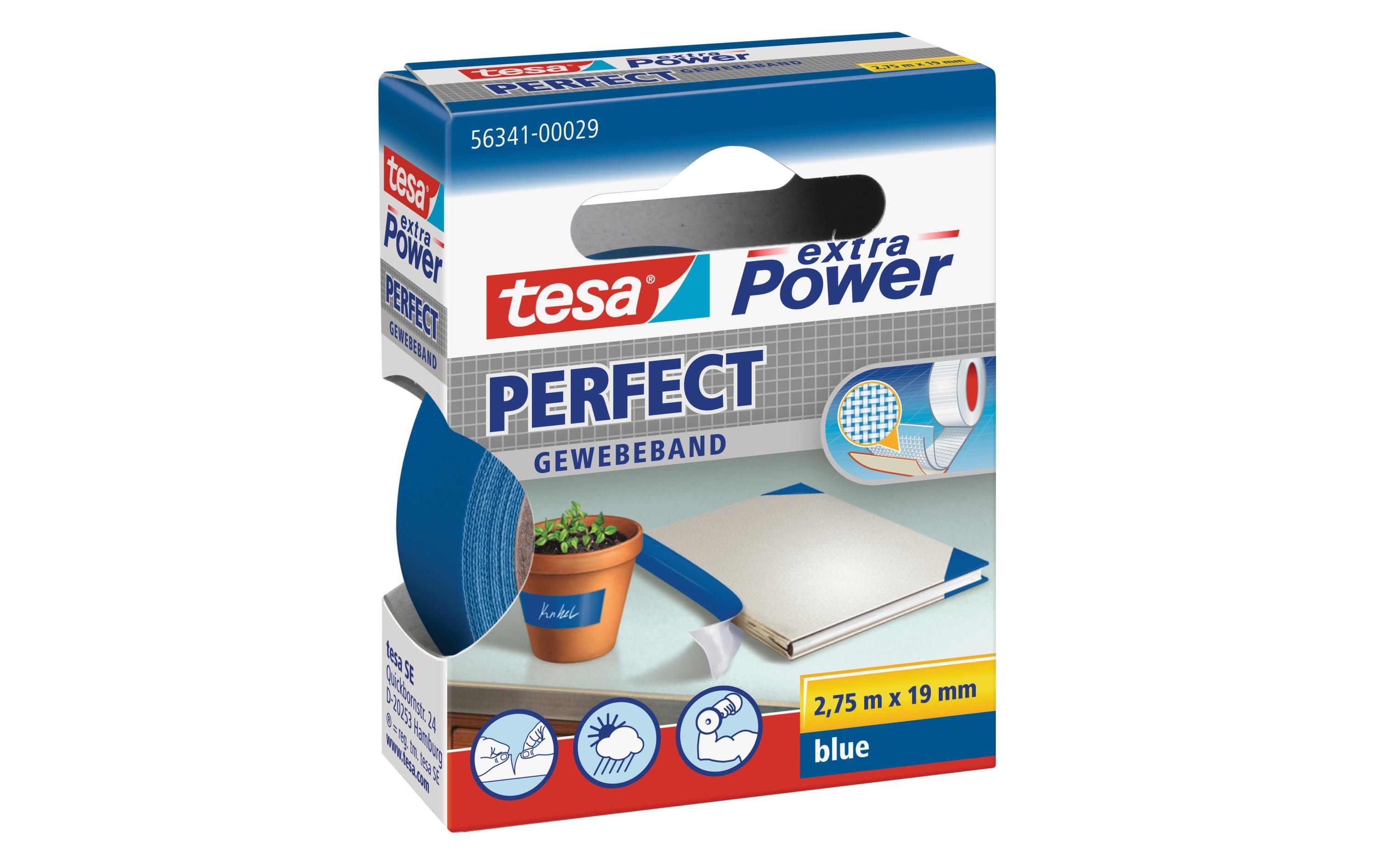 tesa extra Power Gewebeband Perfect 2.75m x 19mm
