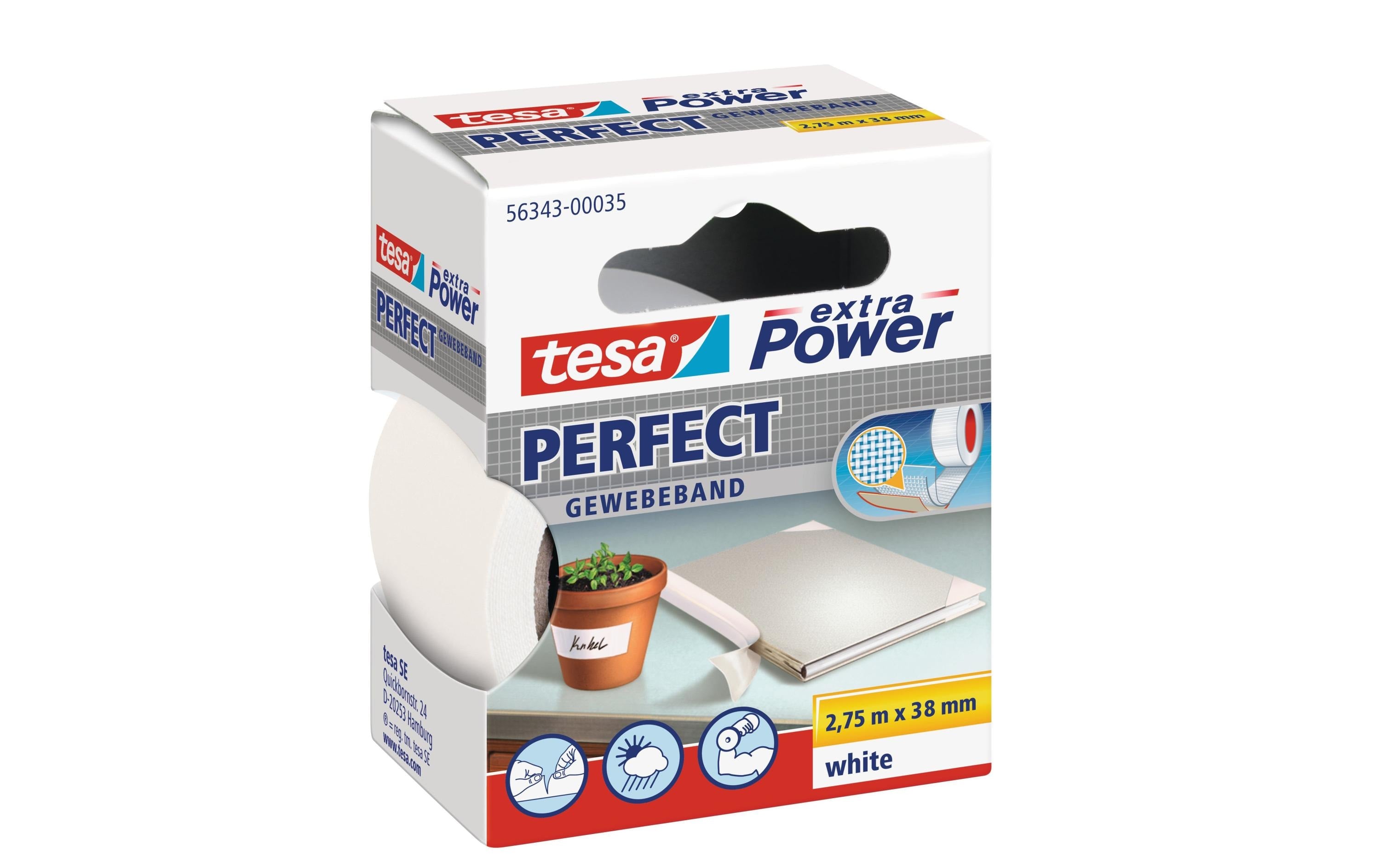 tesa extra Power Gewebeband Perfect 2.75m x 38mm