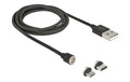 USB2.0-Ladekabel magnetische Stecker nur Laden für USB-MicroB, Typ-C