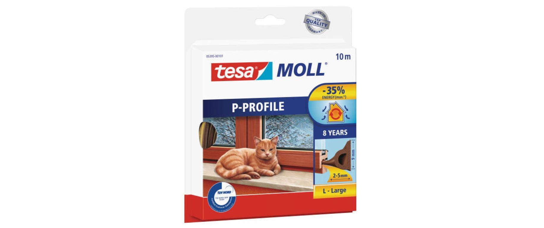 tesamoll P-Profil Gummidichtung 10m