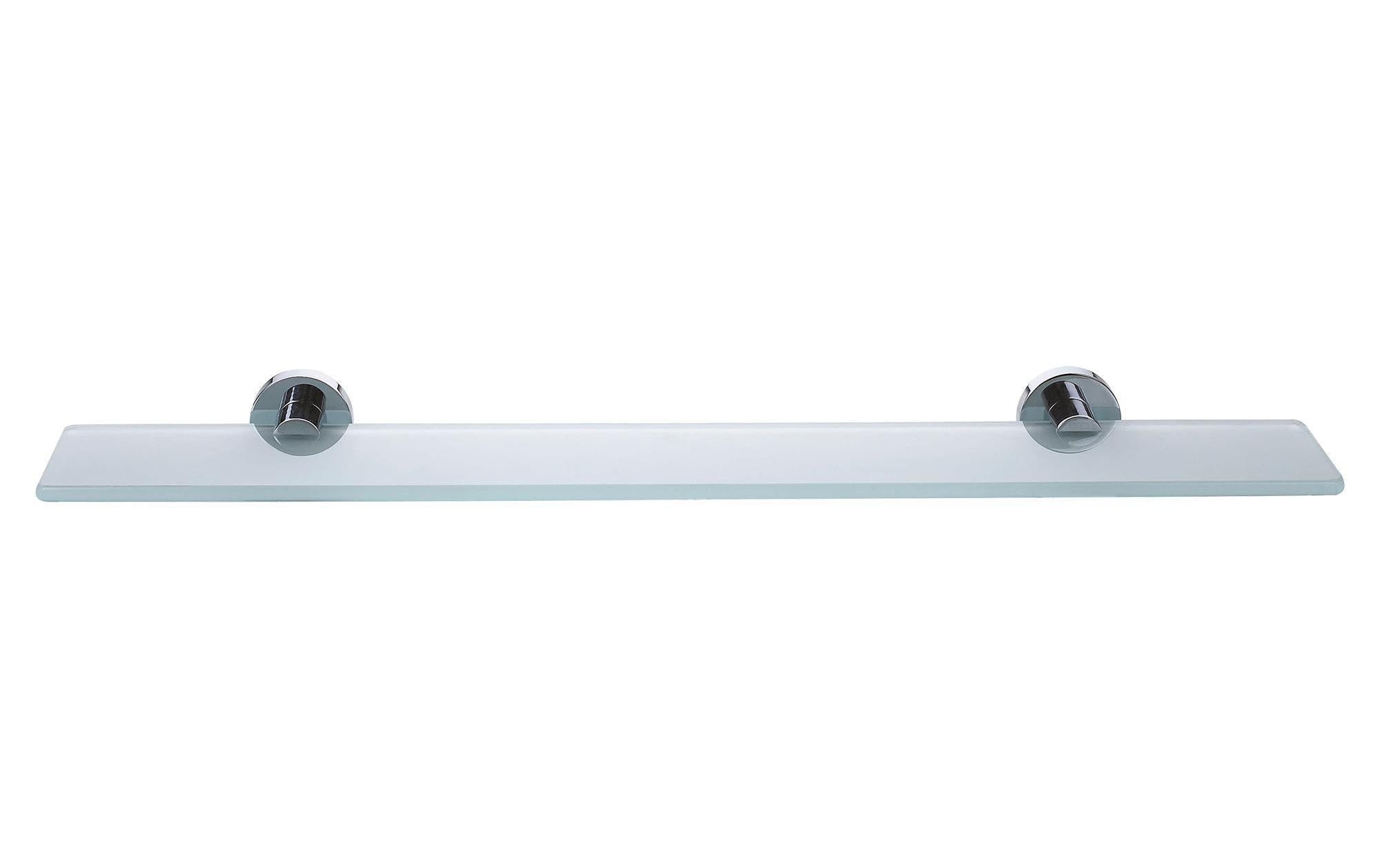 Tesa Smooz Glasablage Metall verchromt rostfrei, satiniertes Glas