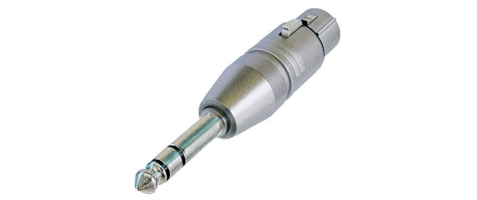 Neutrik NA3FP, Audioadapter XLRf auf 6.3mm Stereo Klinke