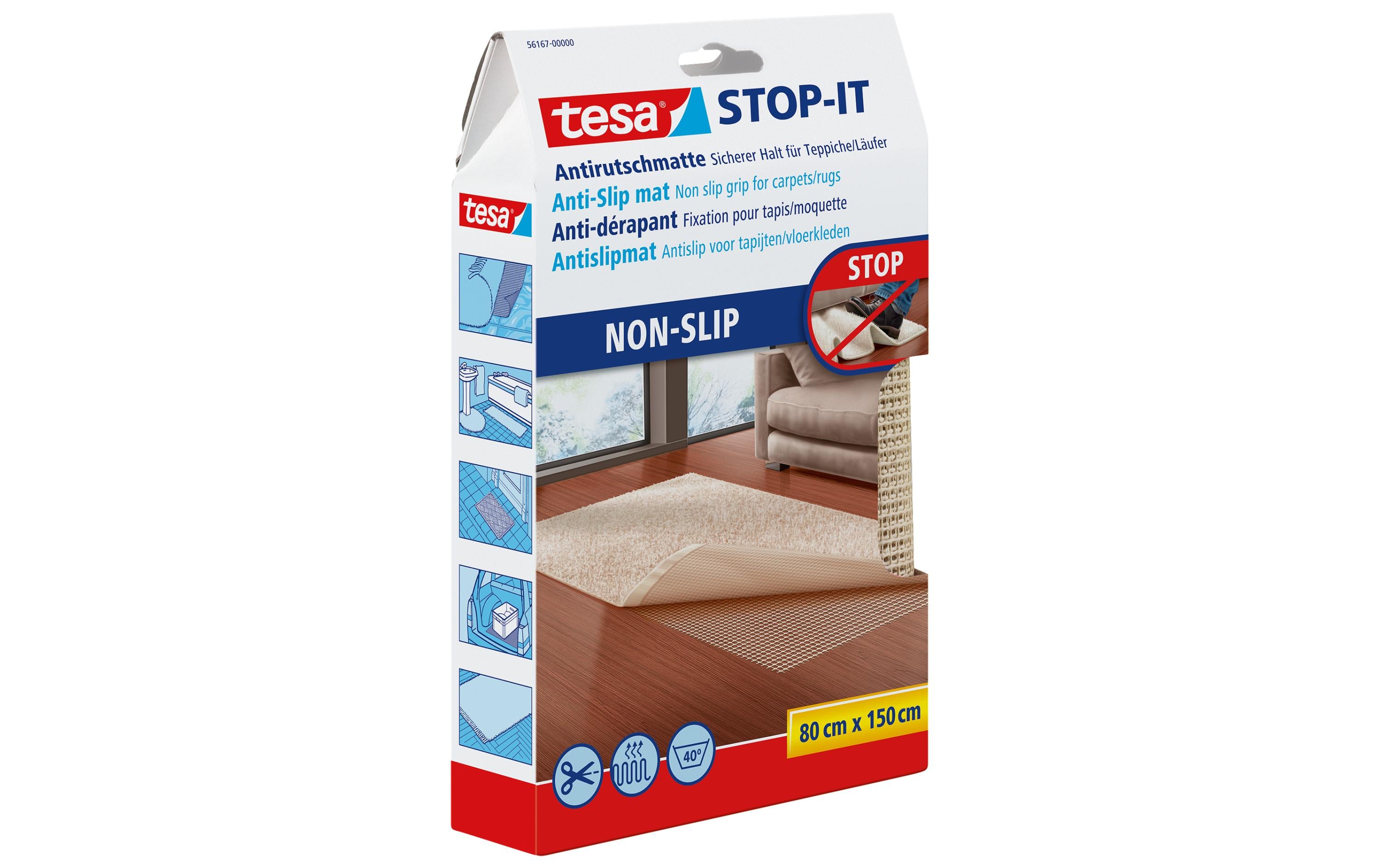 tesa Stop-it Antirutschmatte 1.5m x 800mm