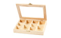 Creativ Company Holzkiste mit Glasdeckel 15.5x20.5x3.5 cm