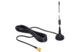 LTE/HSPA/GSM Antenne, SMA-Stecker, schwarz 3dBi Gewinn, 25cm, 2m Kabel, Omni