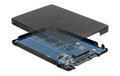 Delock M.2 zu SATA Adapter, inkl. 2.5" 7mm für M.2 SSDs an 2.5" SATA, mit Gehäuse