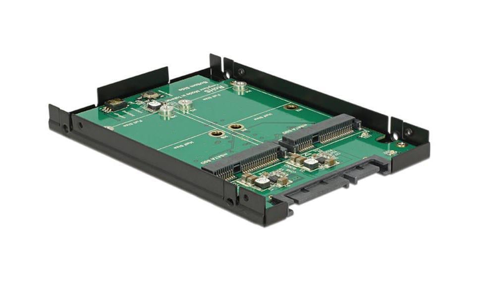 Delock 62594 2.5 Konverter SATA 22 Pin mSata mit Raid Gehäuse
