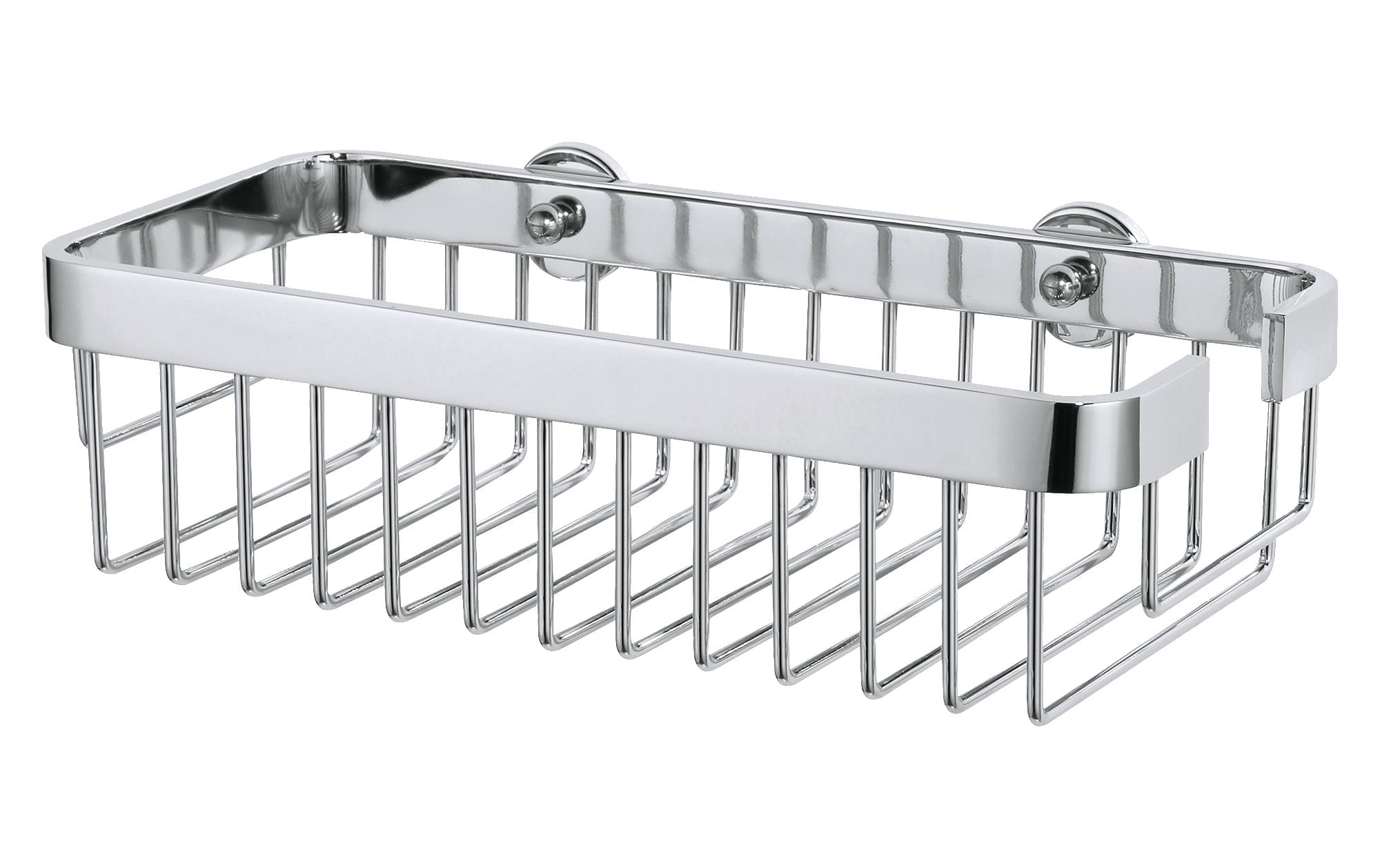 Tesa Aluxx Ablagekorb einstöckig, L Aluminium verchromt