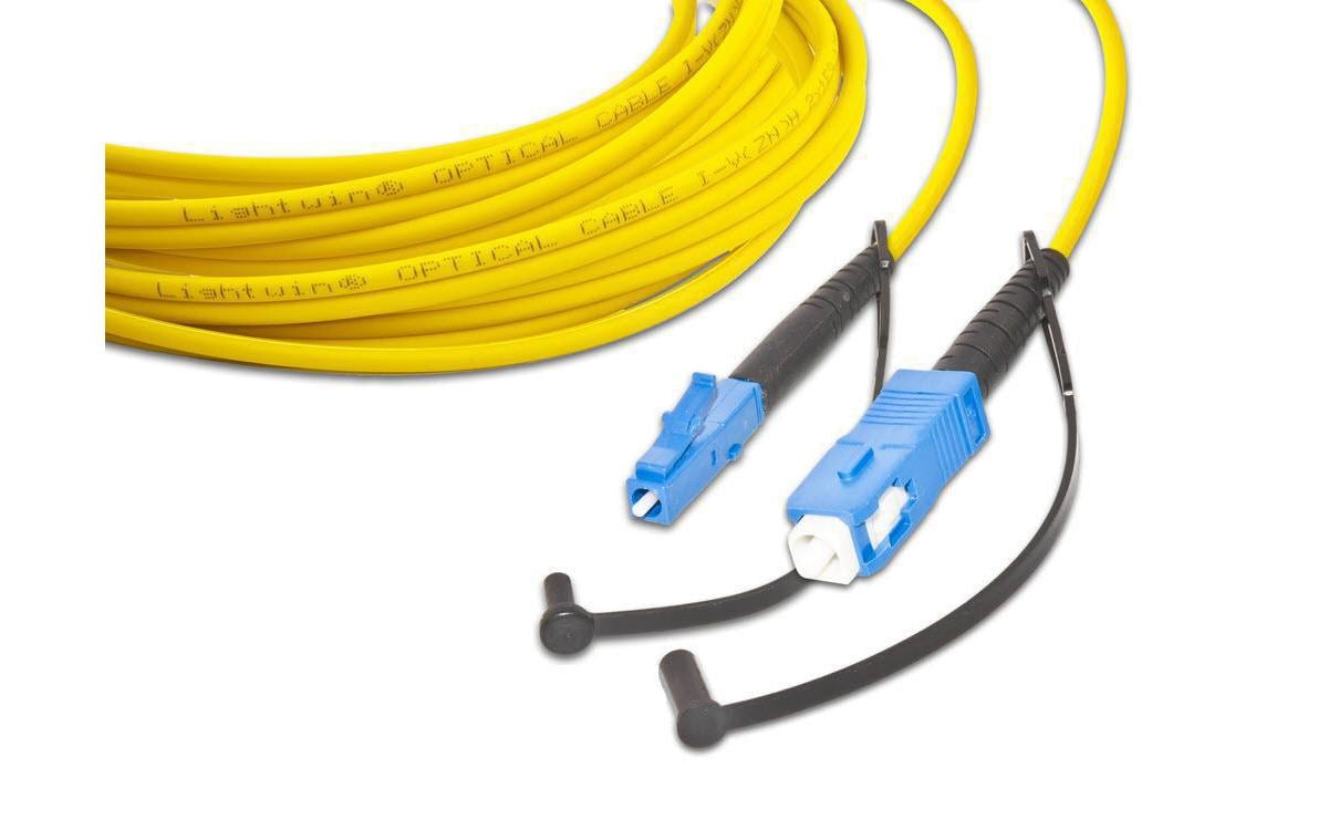 Lightwin LWL Simplex Patchkabel Singlemode 9/125µm, LC-SC, 5.0m OS2