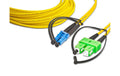 Lightwin LWL HQ Duplex Patchkabel, 2m Singlemode 9/125µm, LC-SC/APC, OS2