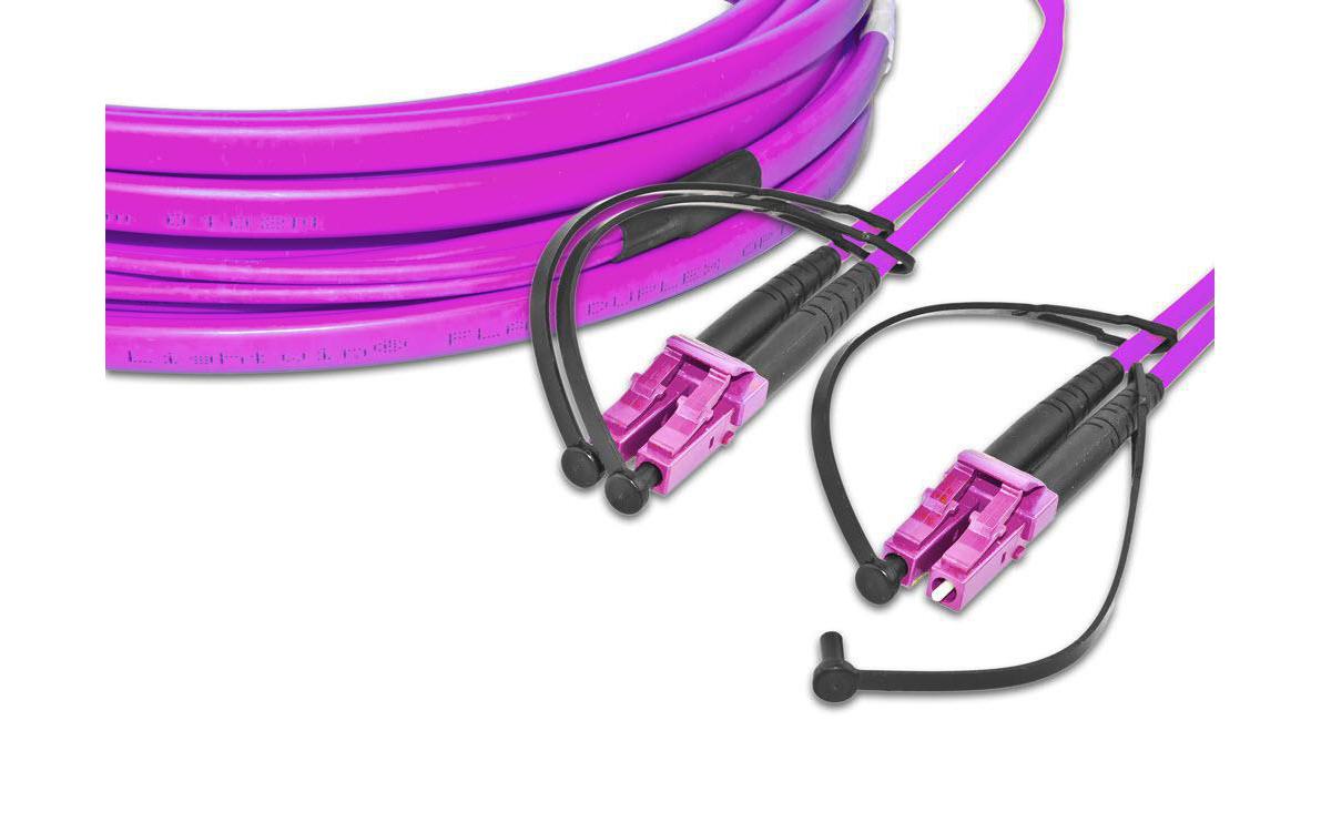 Lightwin LWL Duplex Patchkabel, 10Gbps, OM4 Multimode 50/125µm, LC-LC, 15m, Figur-0