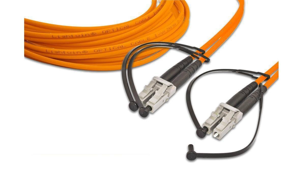 Lightwin LWL Duplex Patchkabel Multimode 50/125µm, LC-LC, 2.0m OM2