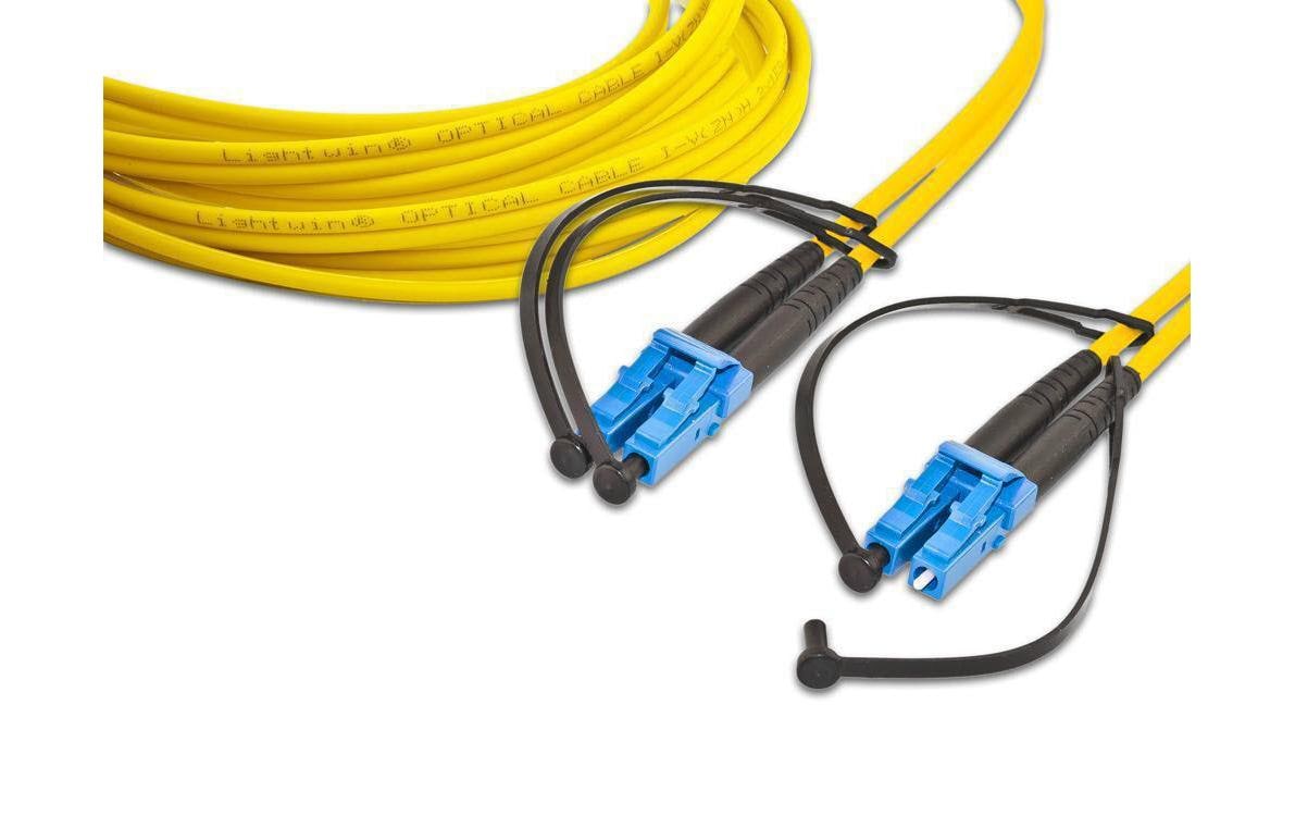Lightwin LWL Duplex Patchkabel Singlemode 9/125µm, LC-LC, 2.0m OS2