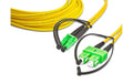 Lightwin LWL Duplex Patchkabel, Singlemode 9/125µm, LC/APC - SC/APC, OS1/OS2, 2m