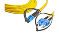 Lightwin LWL Duplex Patchkabel Singlemode 9/125µm, LC-SC, 2.0m OS2