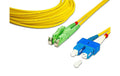 Lightwin LWL Duplex Patchkabel Singlemode 9/125µm, E2000/APC-SC, 20m, OS2