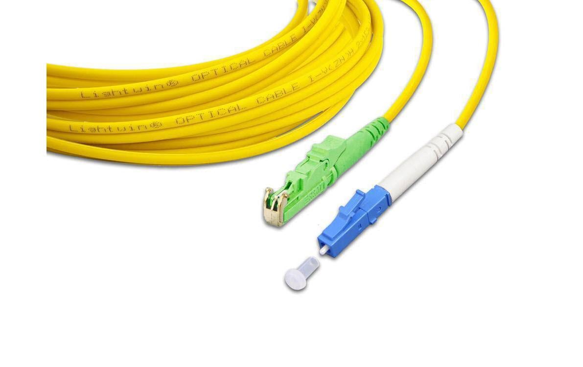 Lightwin LWL Simplex Patchkabel Singlemode 9/125µm, E2/APC-LC, 5.0m OS2