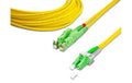 Lightwin LWL Duplex Patchkabel, Singlemode 9/125µm, E2000/APC-LC/APC, OS2, 20m