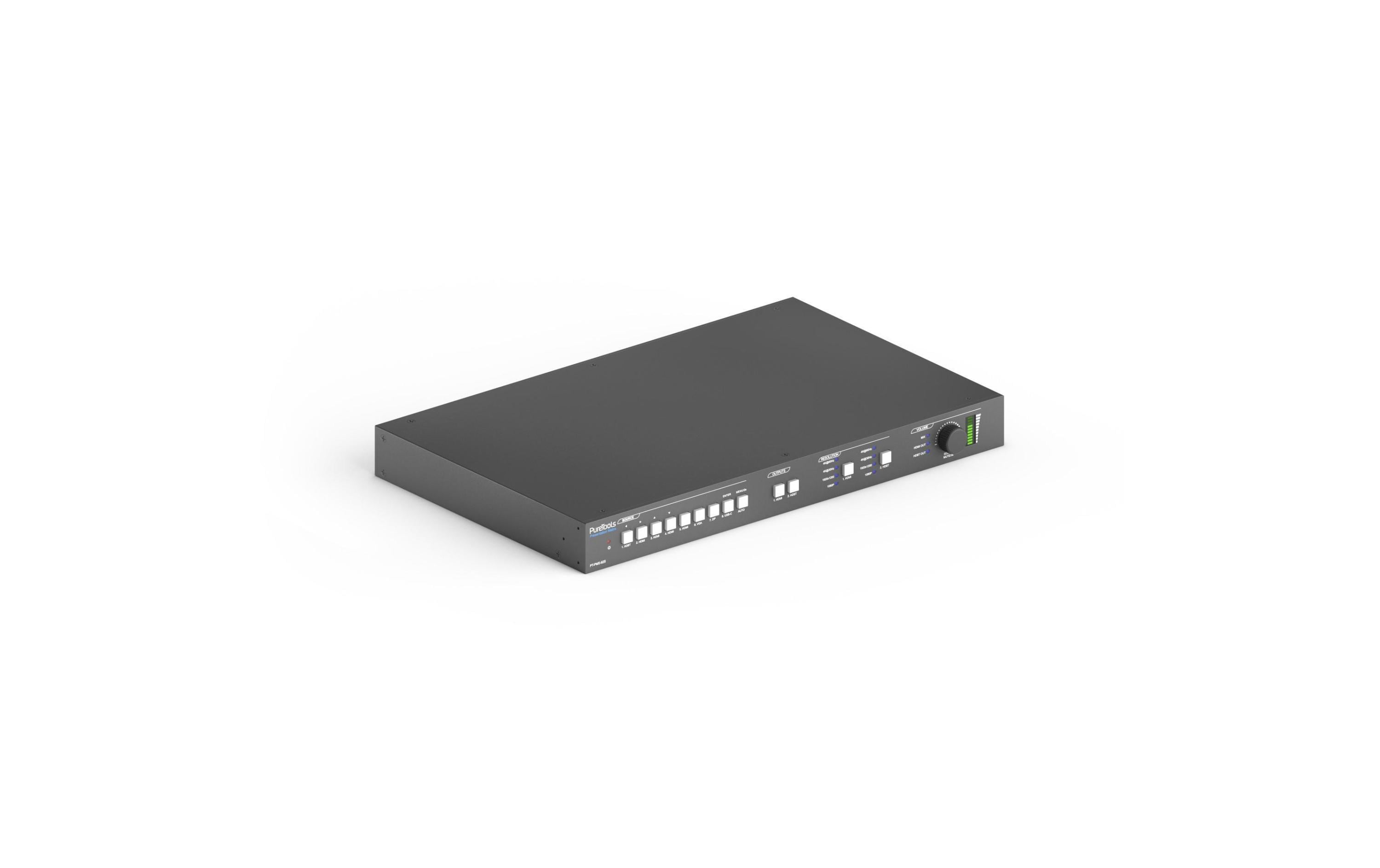 PureTools PT-PMS-82S PM-Sw.8x2 4HDMI/HDBT/USBC/DP/VGA>2HDMI/HDBT