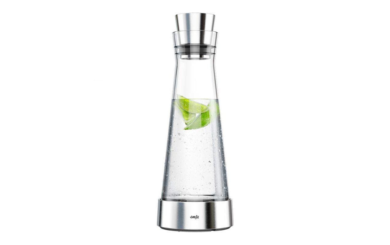 Emsa Flow Slim Karaffe mit Kühlstation Fassungsvermögen 1 Liter
