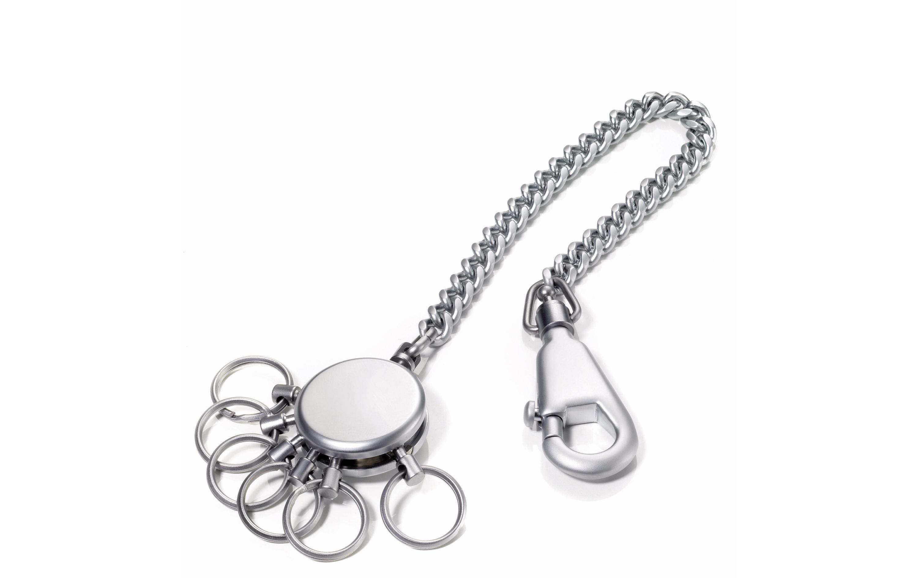 TROIKA Schlüsselanhänger Patent Chain mit Kette matt