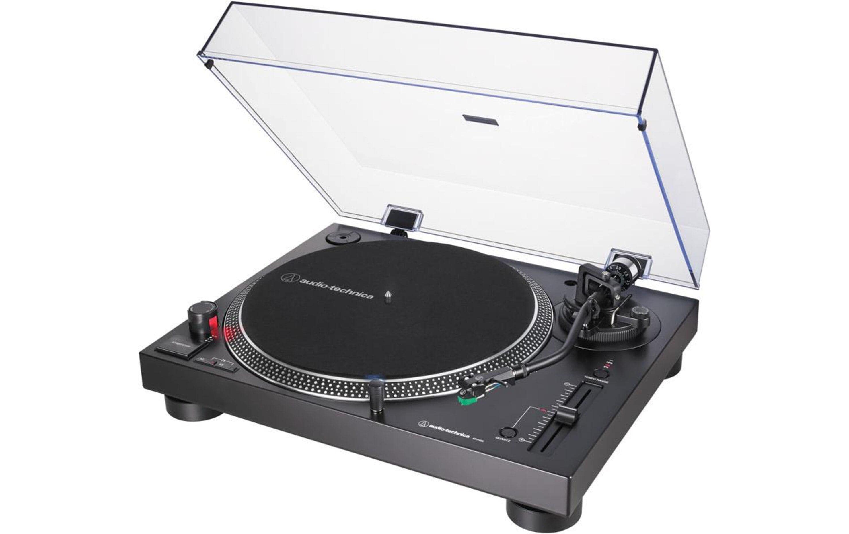 Audio-Technica AT-LP120XUSBBK DJ Turntable, Direktantrieb